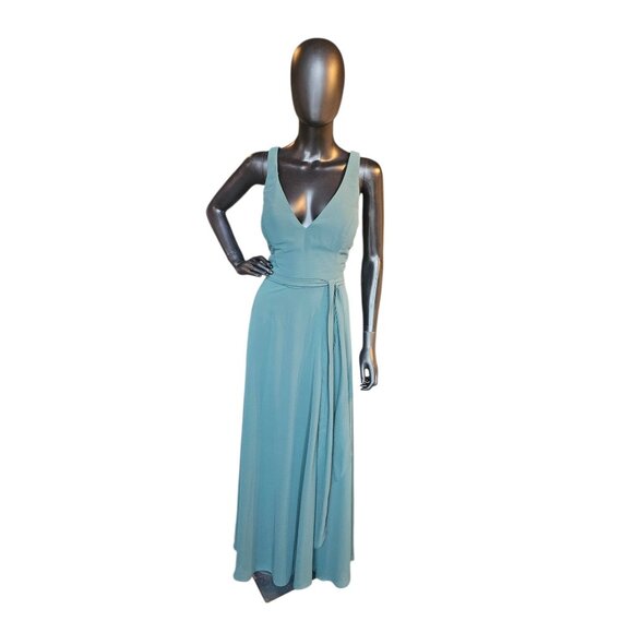 Bill Levkoff Dresses & Skirts - NWOT Evergreen Chiffon V-Neck Maxi Formal Dress - Bill Levkoff